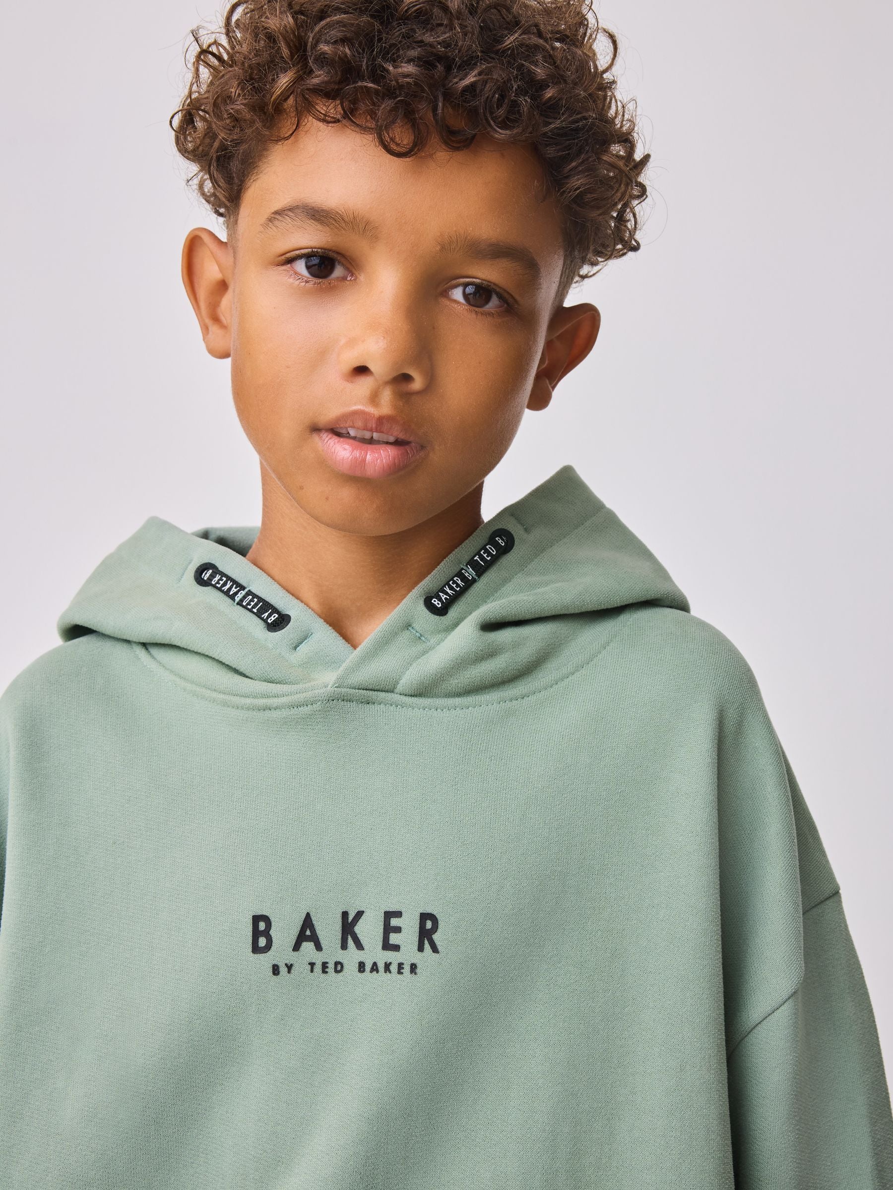 Dsiney Kidz - Baker by Ted Baker Sage Green Overhead Hoodie image 4