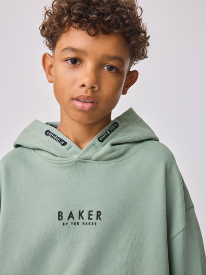 Dsiney Kidz - Baker by Ted Baker Sage Green Overhead Hoodie image 4