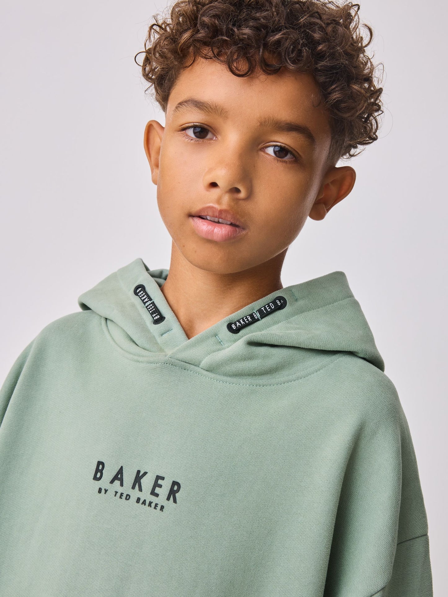 Dsiney Kidz - Baker by Ted Baker Sage Green Overhead Hoodie image 5