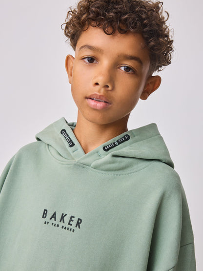 Dsiney Kidz - Baker by Ted Baker Sage Green Overhead Hoodie image 5