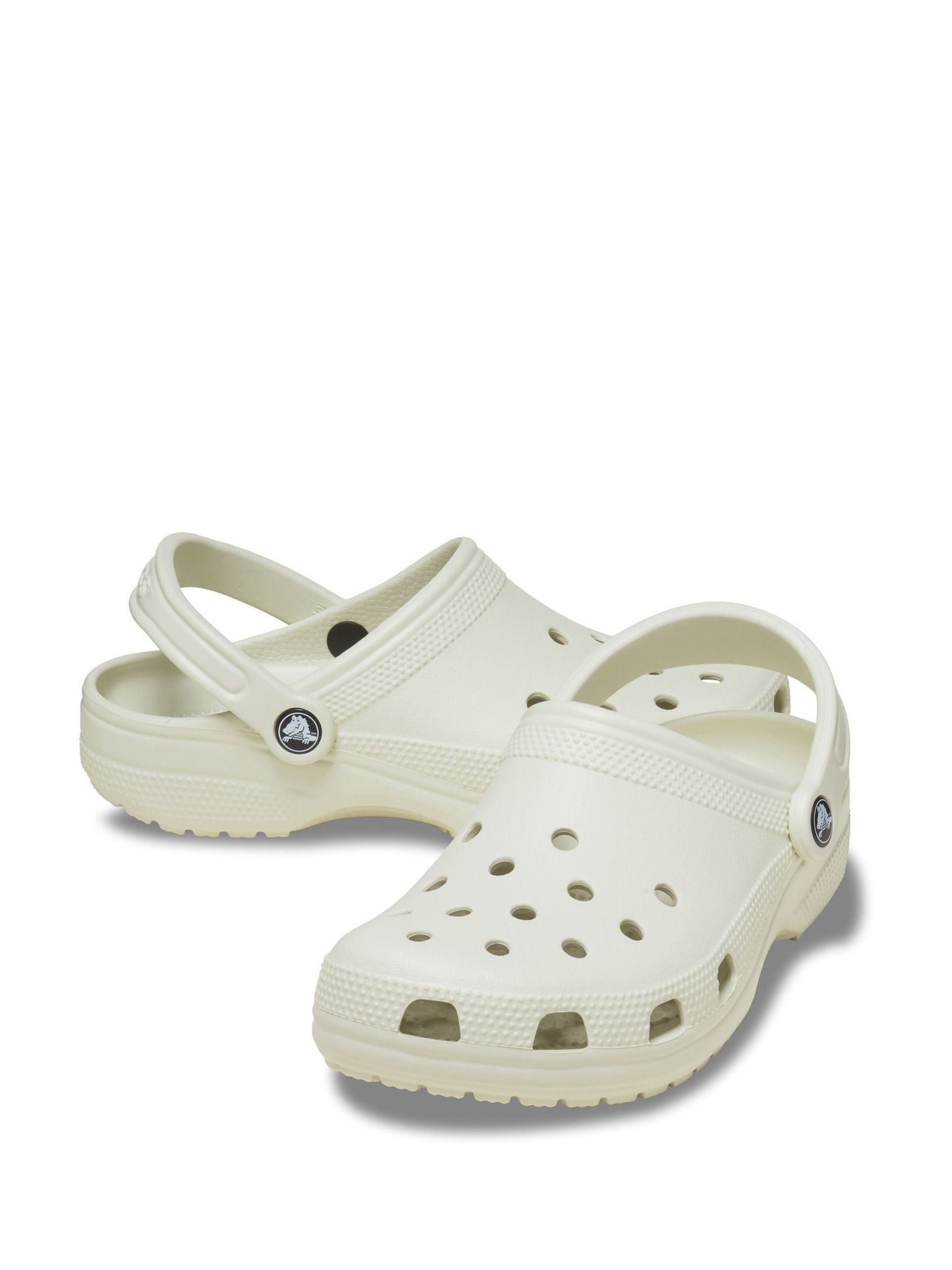 Crocs Cream Dove Kids Unisex Classic Clogs image 4