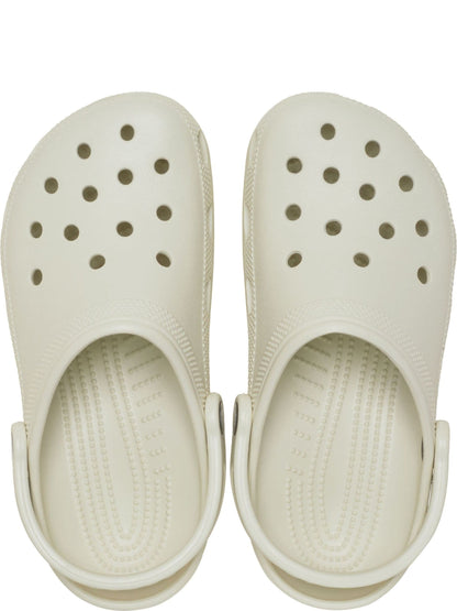Crocs Cream Dove Kids Unisex Classic Clogs image 5