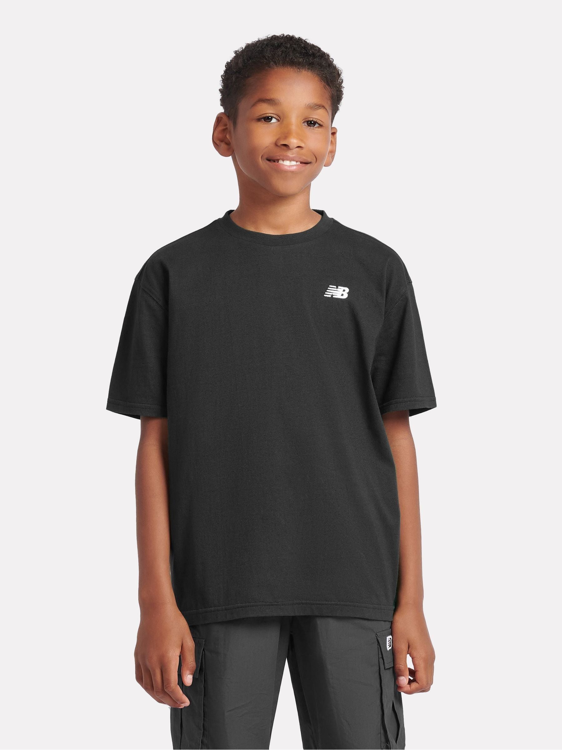 Dsiney Kidz - New Balance Black Jersey Small Logo Cotton T-Shirt image 1