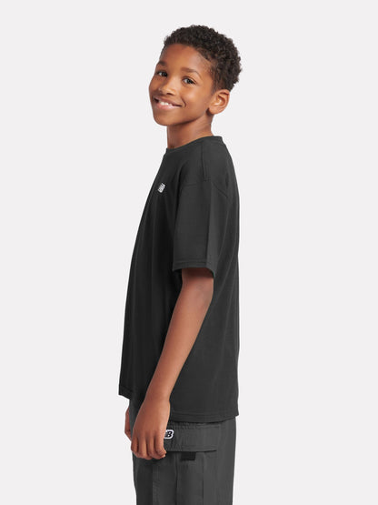 Dsiney Kidz - New Balance Black Jersey Small Logo Cotton T-Shirt image 3