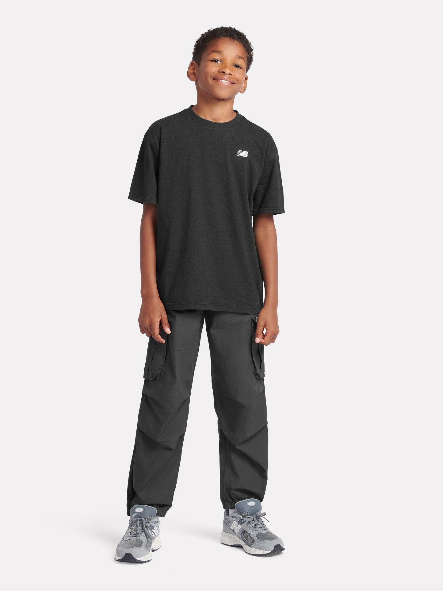 Dsiney Kidz - New Balance Black Jersey Small Logo Cotton T-Shirt image 4