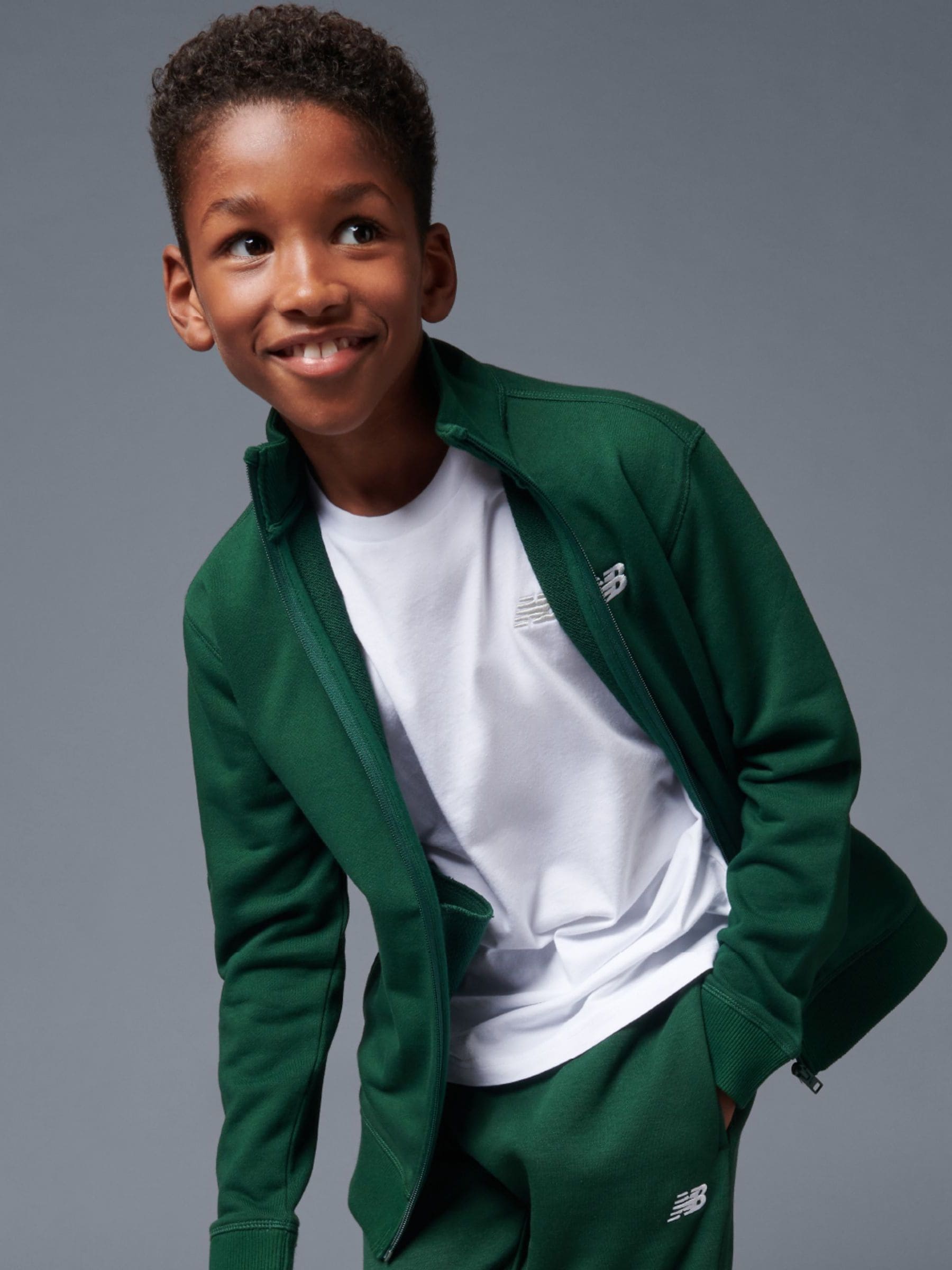 Dsiney Kidz - New Balance White Jersey Small Logo Cotton T-Shirt image 2