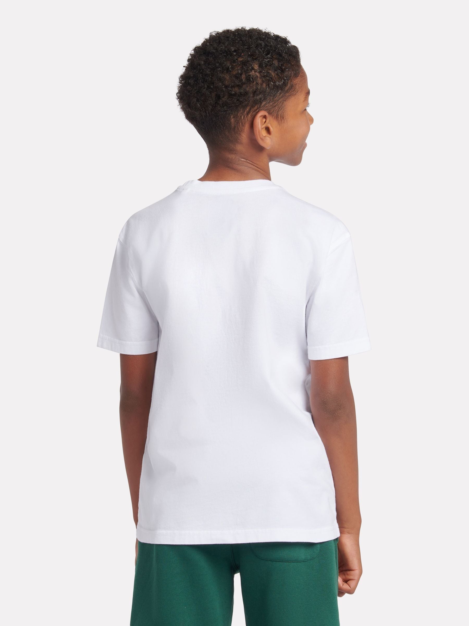 Dsiney Kidz - New Balance White Jersey Small Logo Cotton T-Shirt image 4