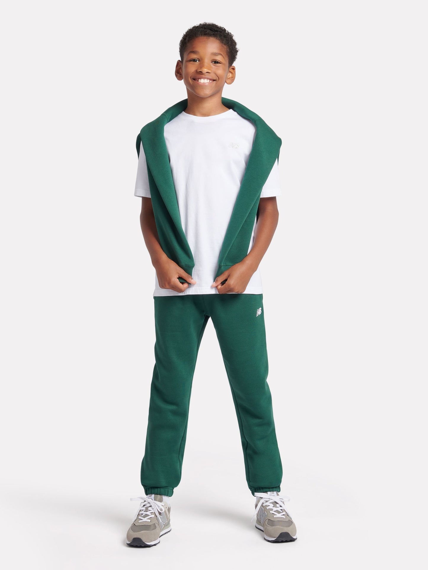 Dsiney Kidz - New Balance White Jersey Small Logo Cotton T-Shirt image 6