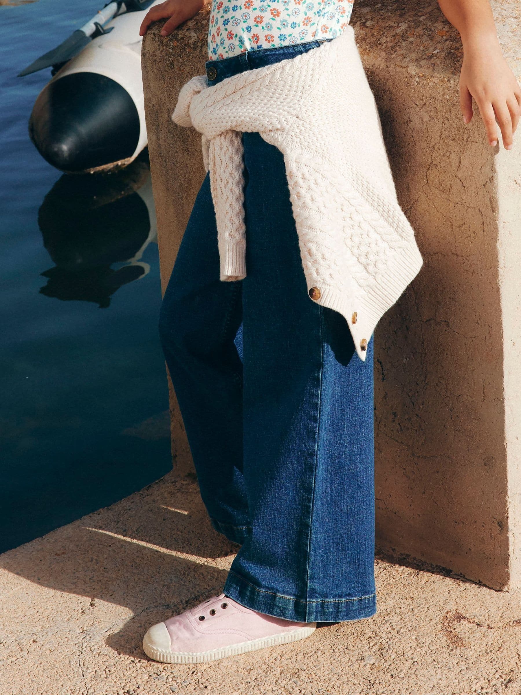 Boden Blue Wide Leg Jeans image 1