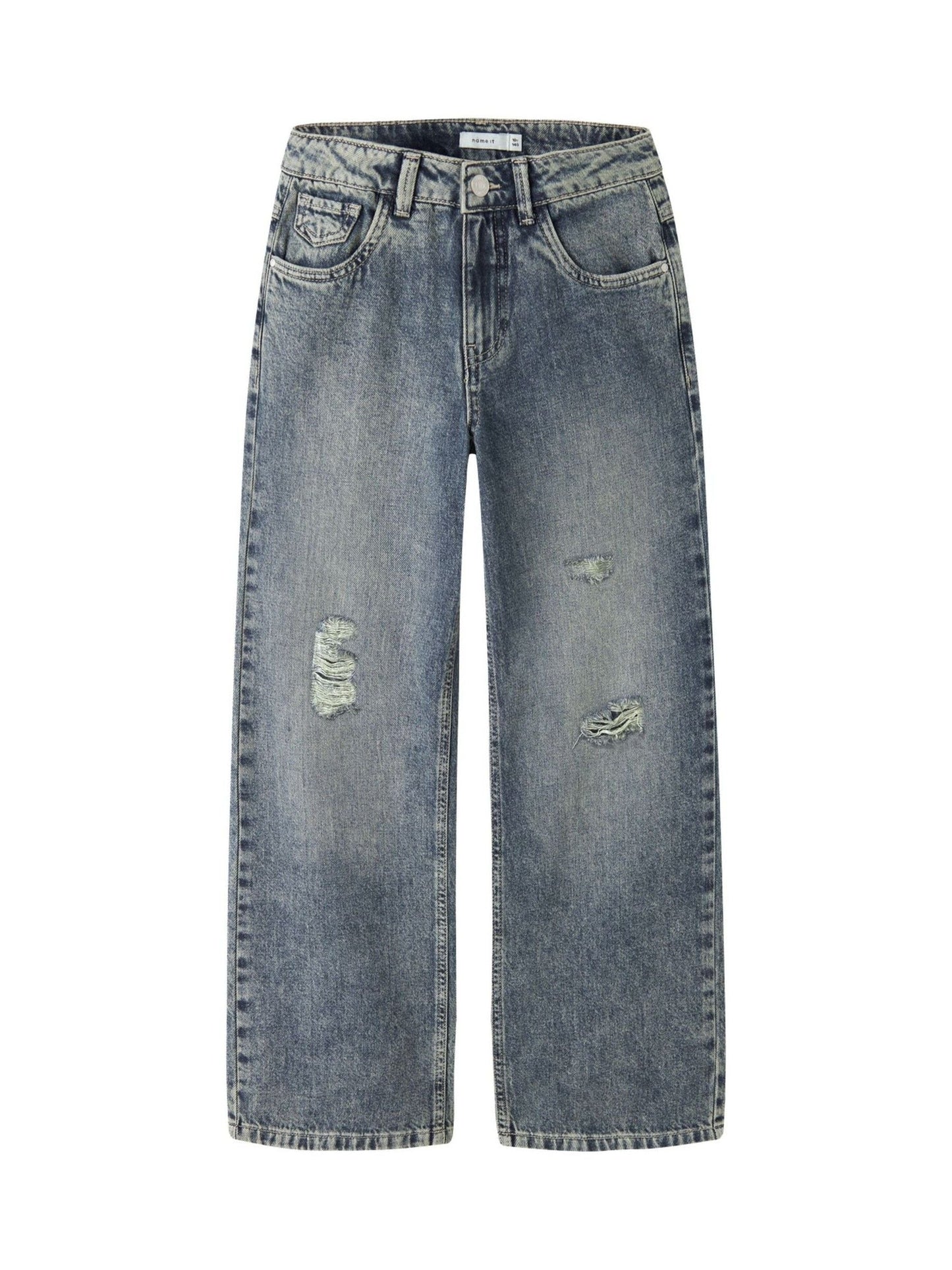 Dsiney Kidz - Name It Medium Blue Denim Wide Leg Jeans image 1