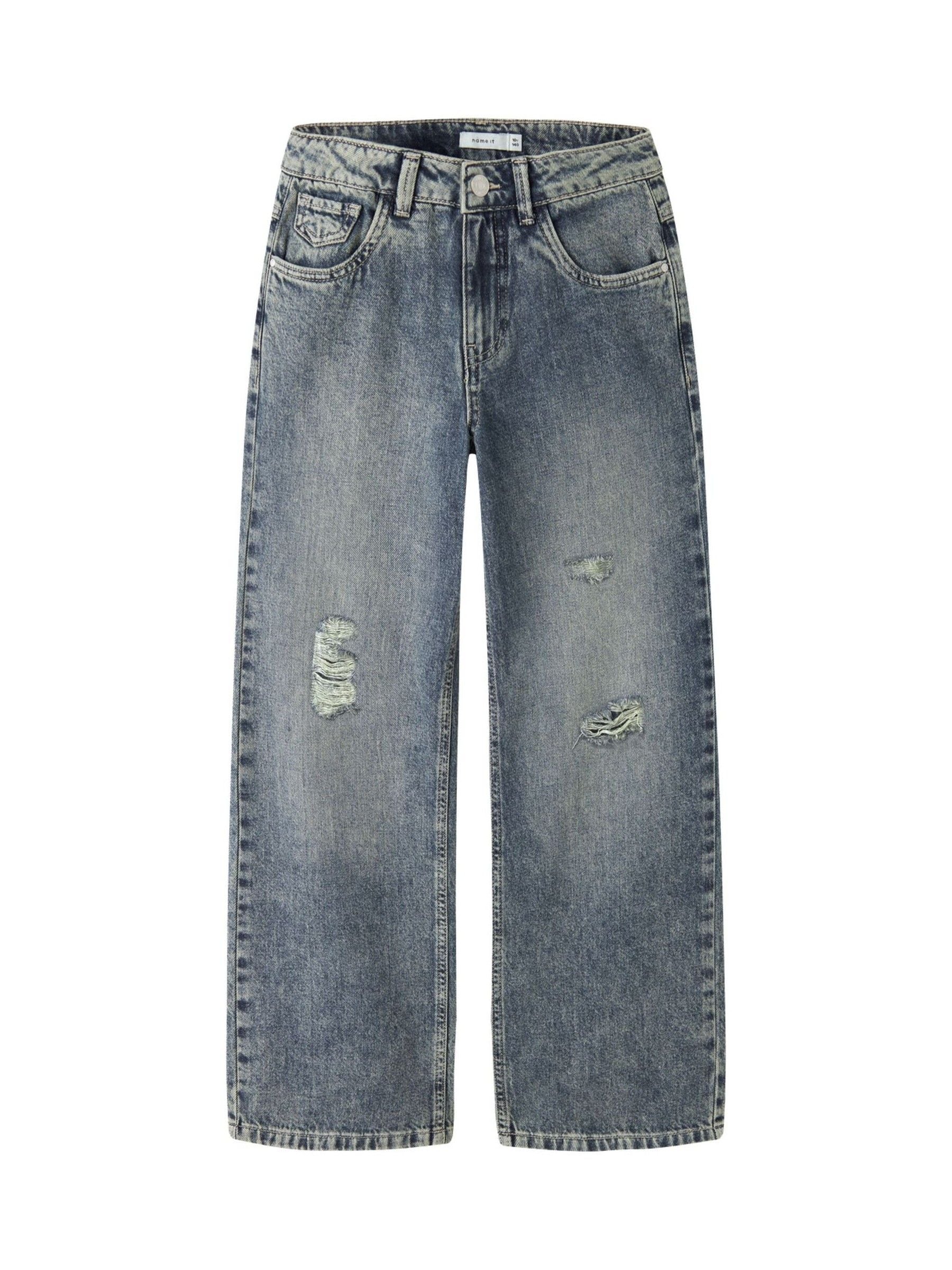 Dsiney Kidz - Name It Medium Blue Denim Wide Leg Jeans image 1