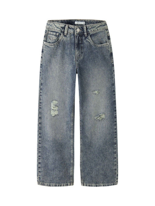 Dsiney Kidz - Name It Medium Blue Denim Wide Leg Jeans image 1