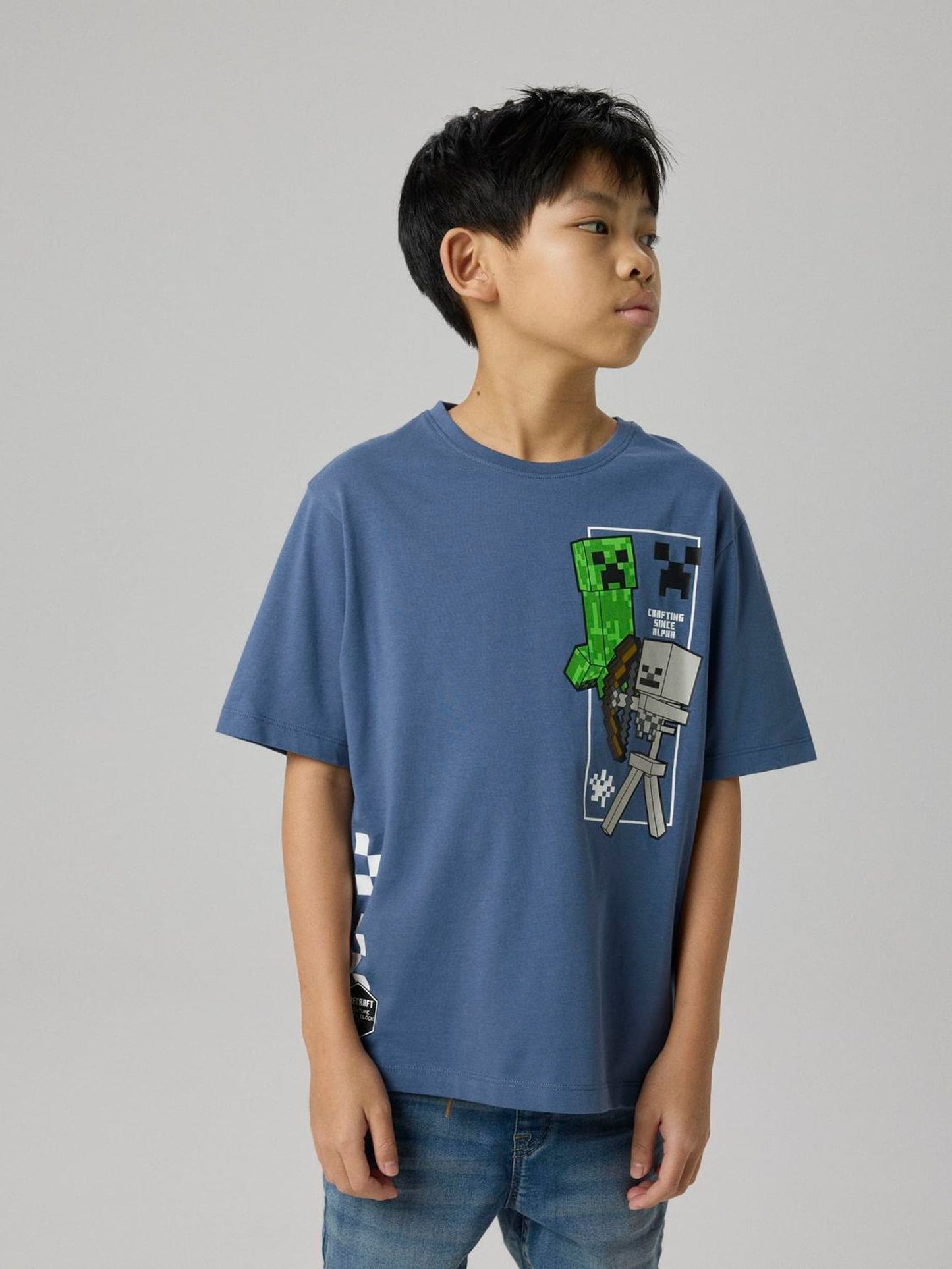 Dsiney Kidz - Name It Blue Minecraft Short Sleeve T-Shirt image 1