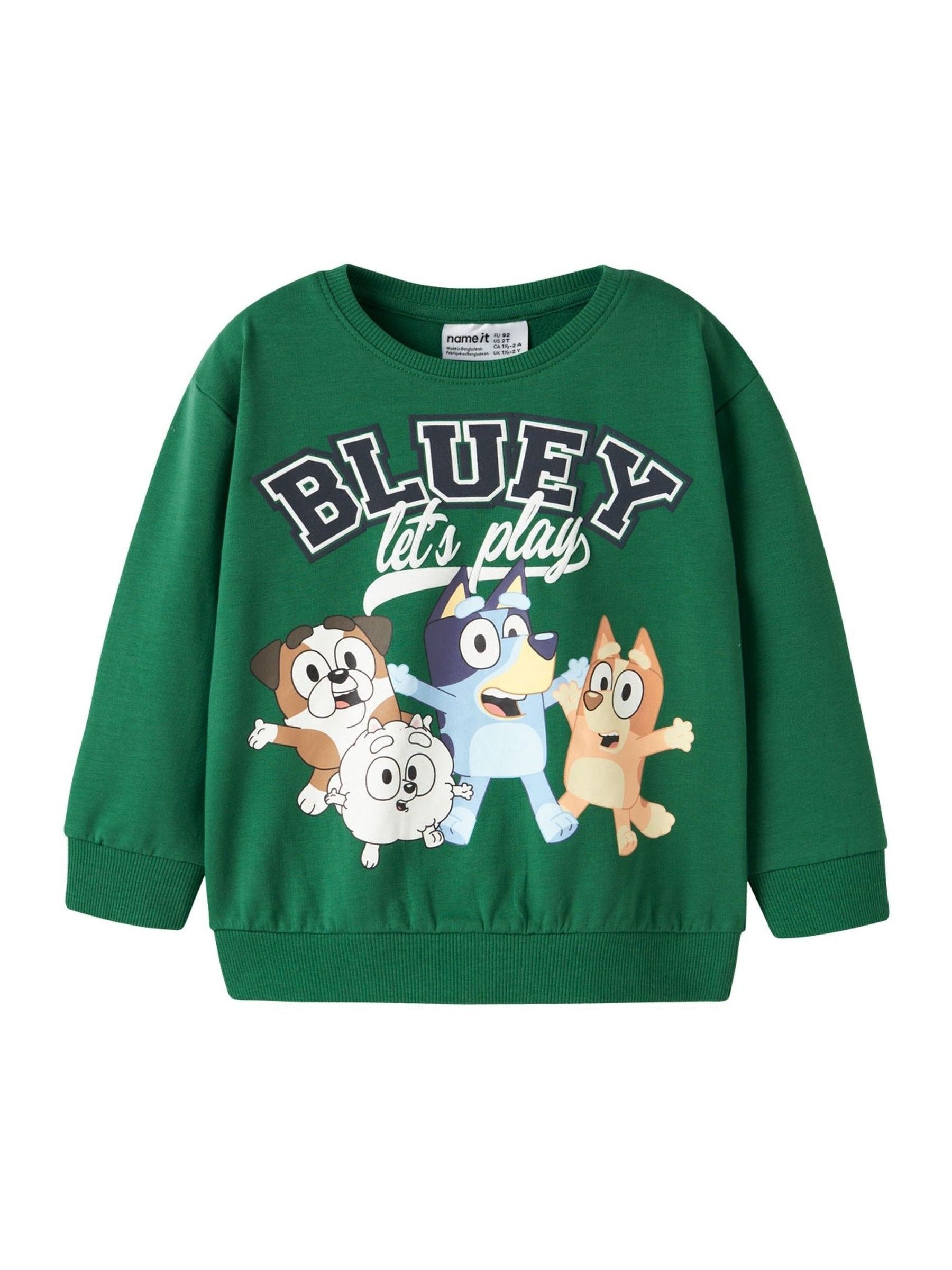 Dsiney Kidz - Name It Green Bluey and Friends Sweatshirt image 2
