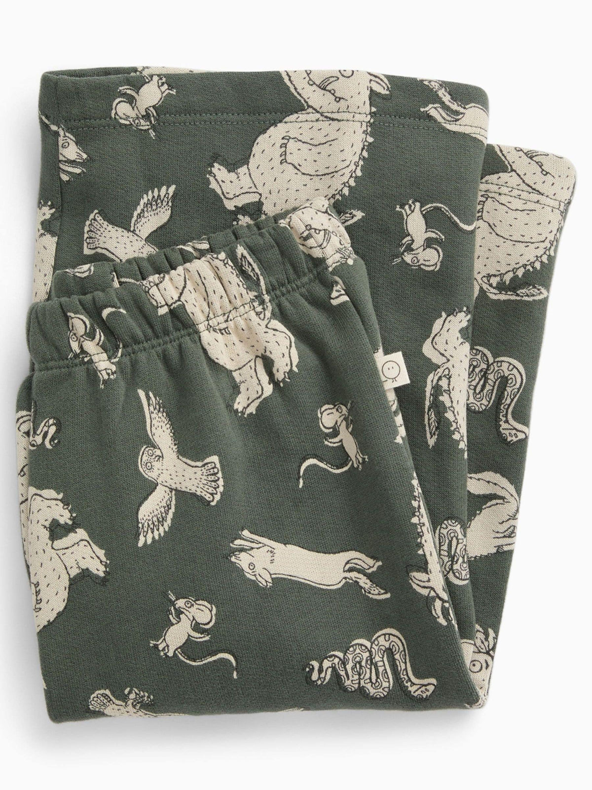 MORI Green Khaki Gruffalo Print Joggers - image 3