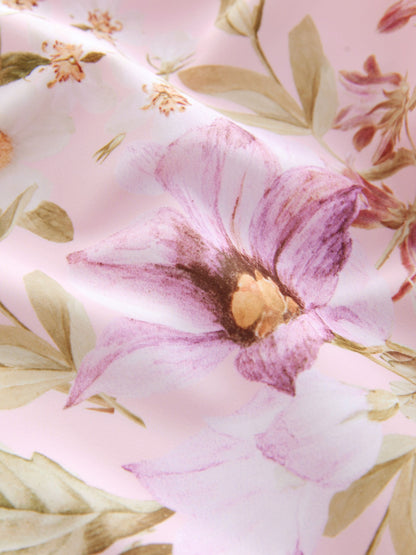 Pink Floral Frill Swimsuit (3-16yrs) image 7