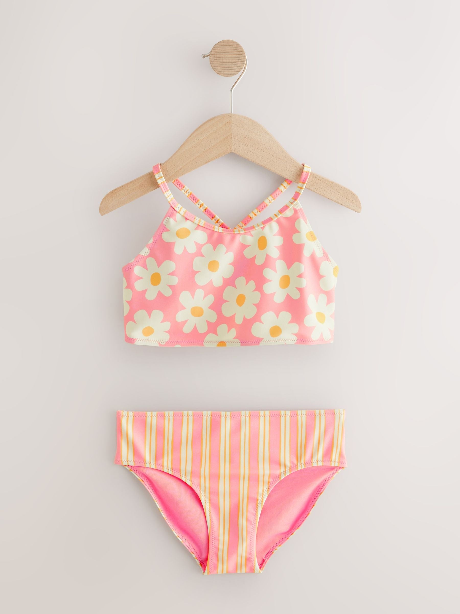 Pink Floral Bikini (3-16yrs) image 4