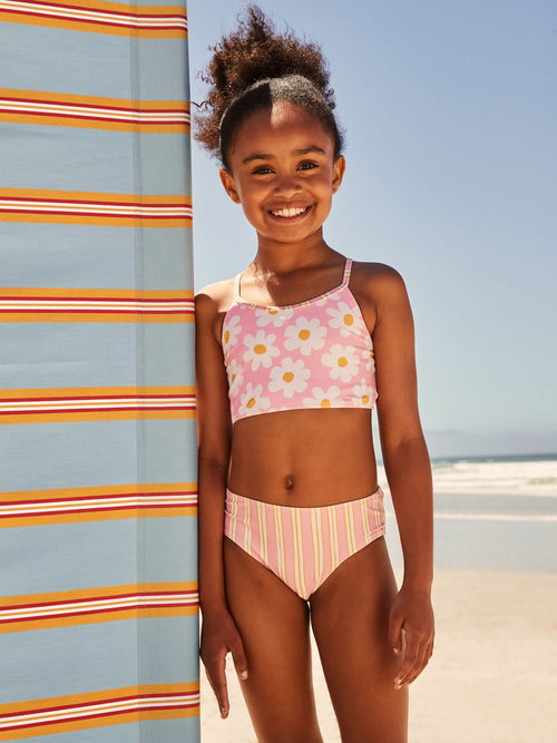 Pink Floral Bikini (3-16yrs) image 1