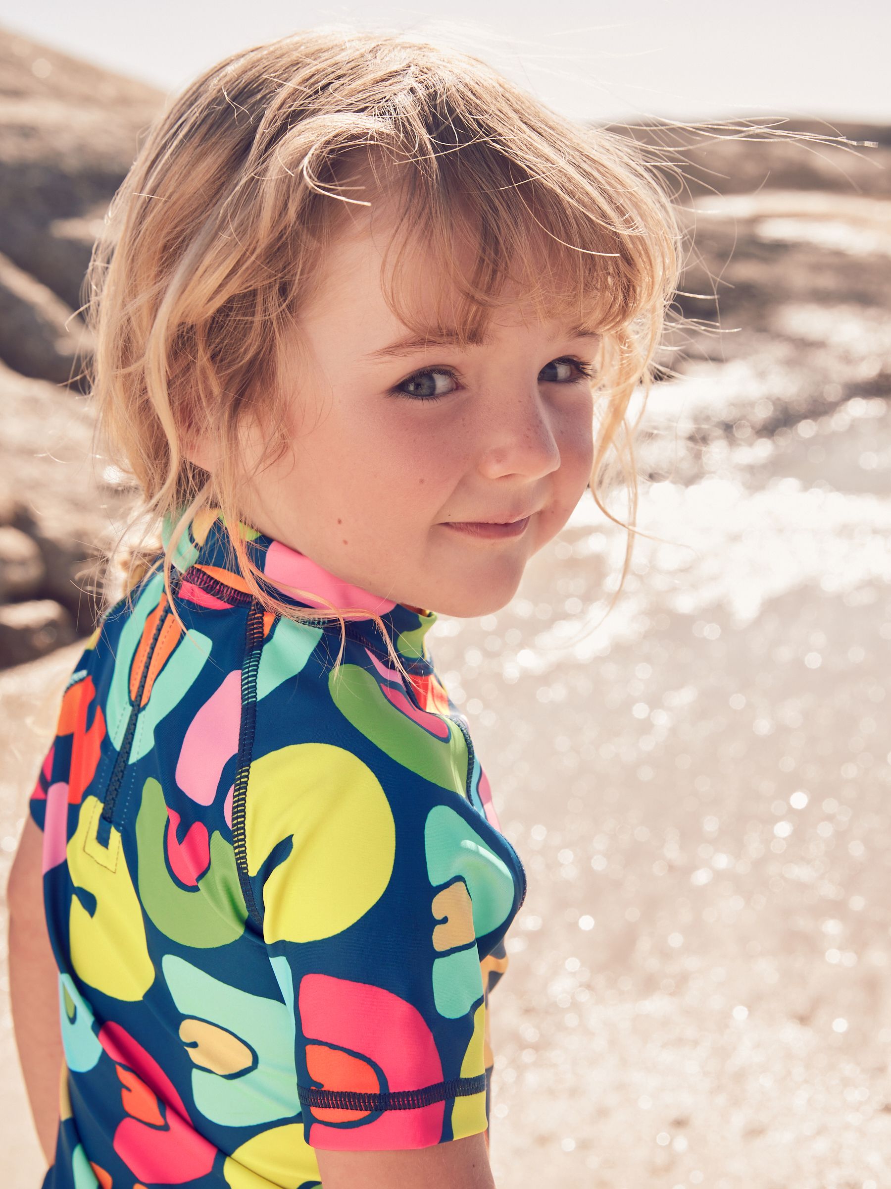 Navy Rainbow Sunsafe Rash Vest Set (3mths-7yrs) image 5