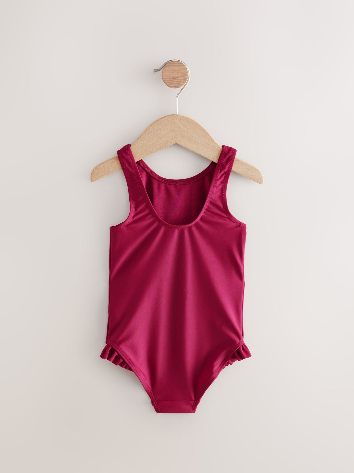 Berry Red Frill Leg Swimsuit (3mths-7yrs) image 8