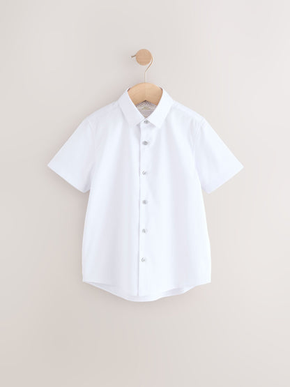 Dsiney Kidz - White Short Sleeves Smart Plain School Shirt (3-16yrs) image 1
