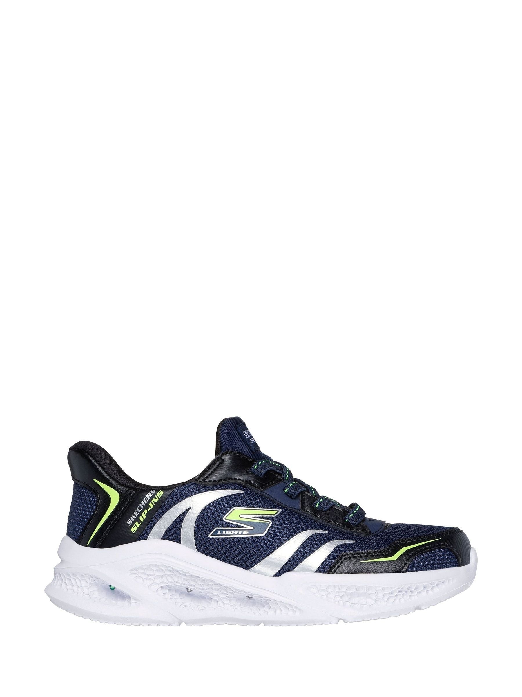 Skechers Blue Slip-Ins Meteor Lights Brisk Beams Trainers image 2