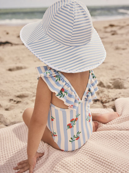 Blue/White Stripe Swim Hat (3mths-10yrs) image 4