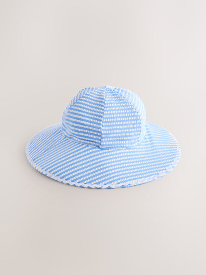 Blue/White Stripe Swim Hat (3mths-10yrs) image 5
