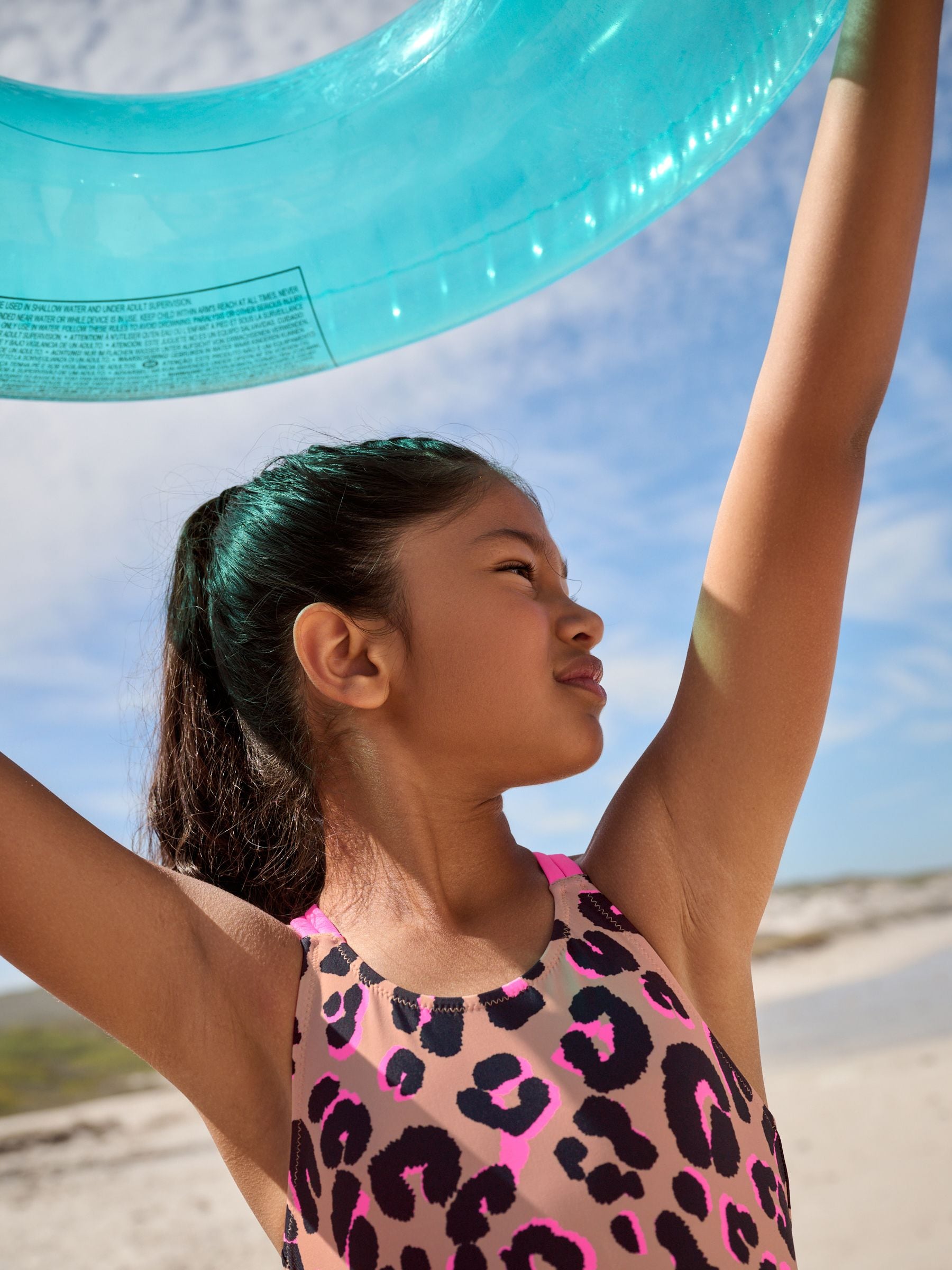 Animal Double Strap Swimsuit (3-16yrs) image 4