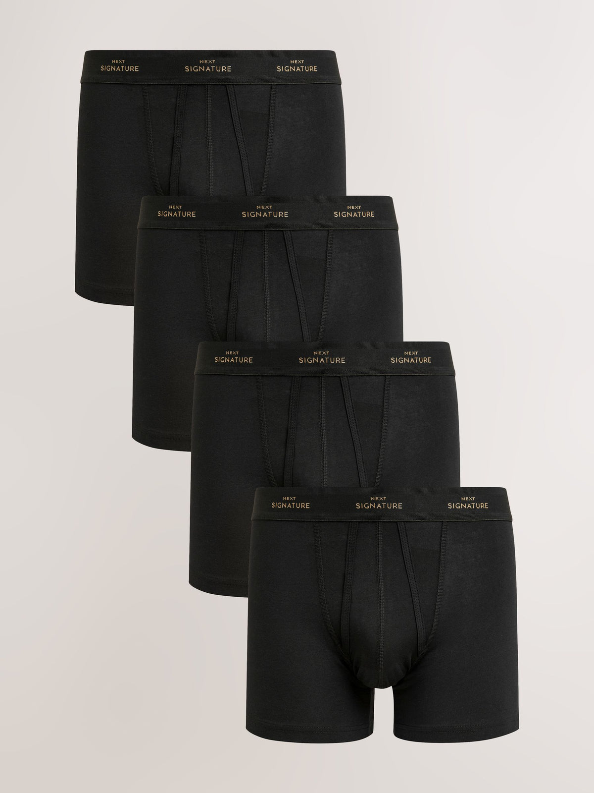 Dsiney Kidz - Black Metallic Comfort 4 pack Supima Cotton Signature A-Front Boxers image 1