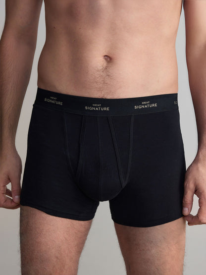 Dsiney Kidz - Black Metallic Comfort 4 pack Supima Cotton Signature A-Front Boxers image 2