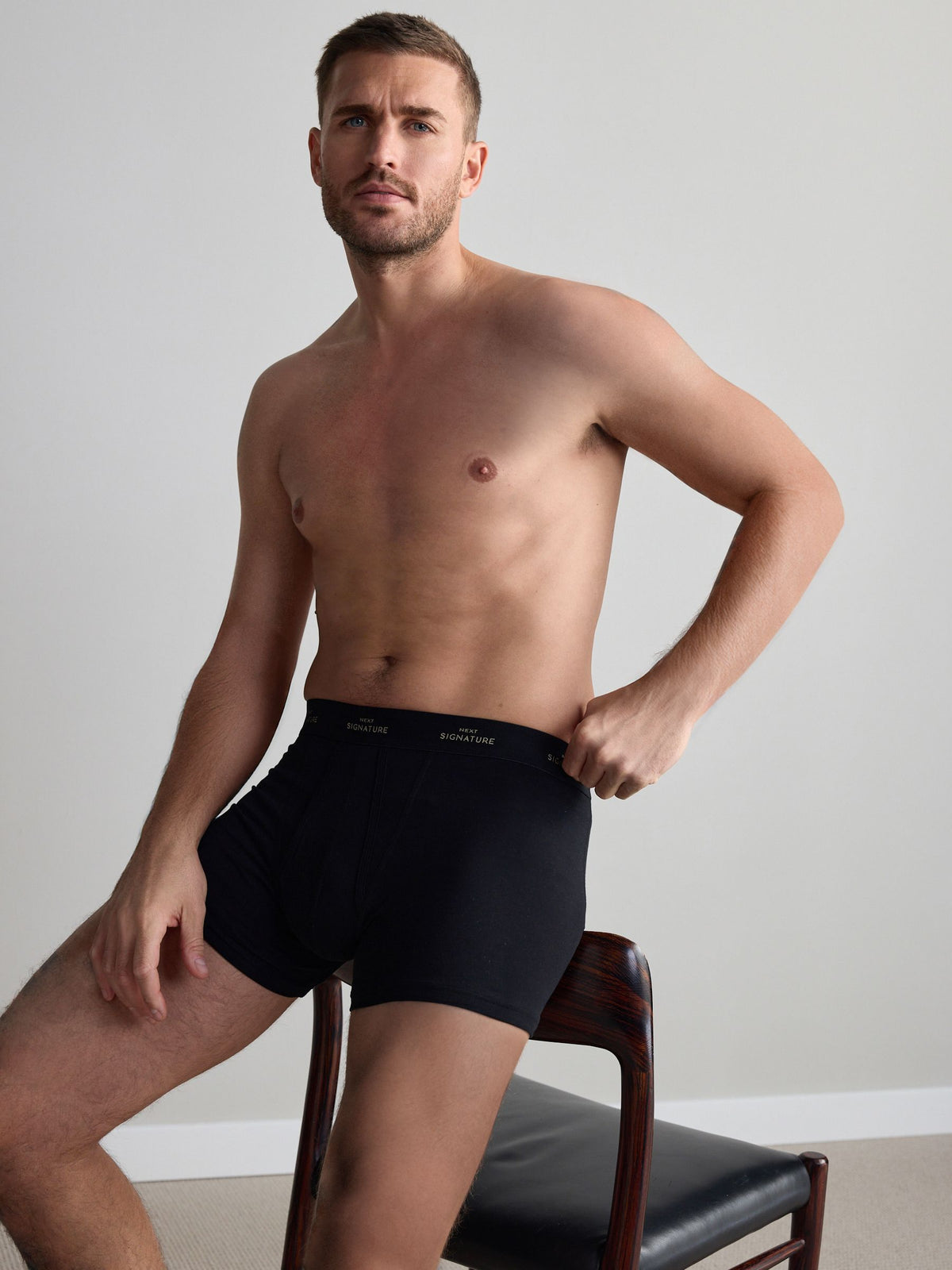 Dsiney Kidz - Black Metallic Comfort 4 pack Supima Cotton Signature A-Front Boxers image 3