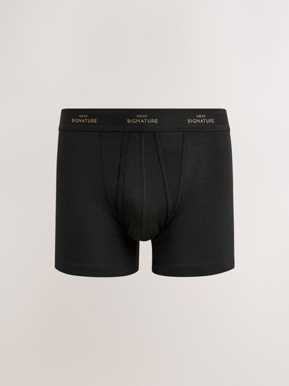 Dsiney Kidz - Black Metallic Comfort 4 pack Supima Cotton Signature A-Front Boxers image 4
