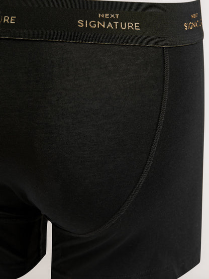 Dsiney Kidz - Black Metallic Comfort 4 pack Supima Cotton Signature A-Front Boxers image 7