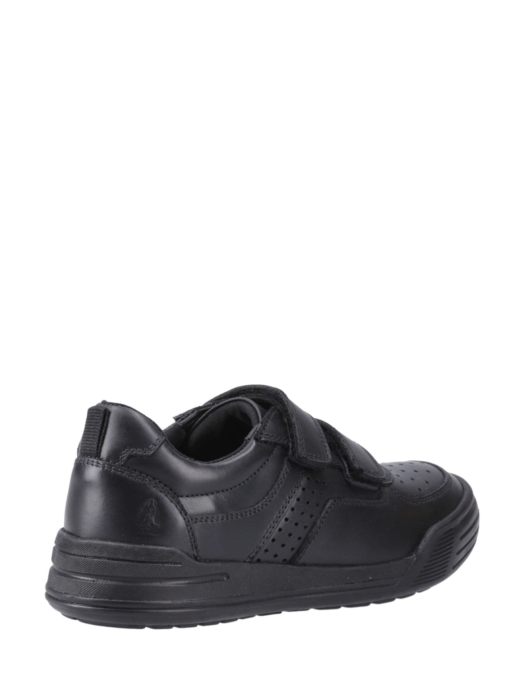 Dsiney Kidz - Hush Puppies Black Sully Touch Fastening Junior School Shoes image 3