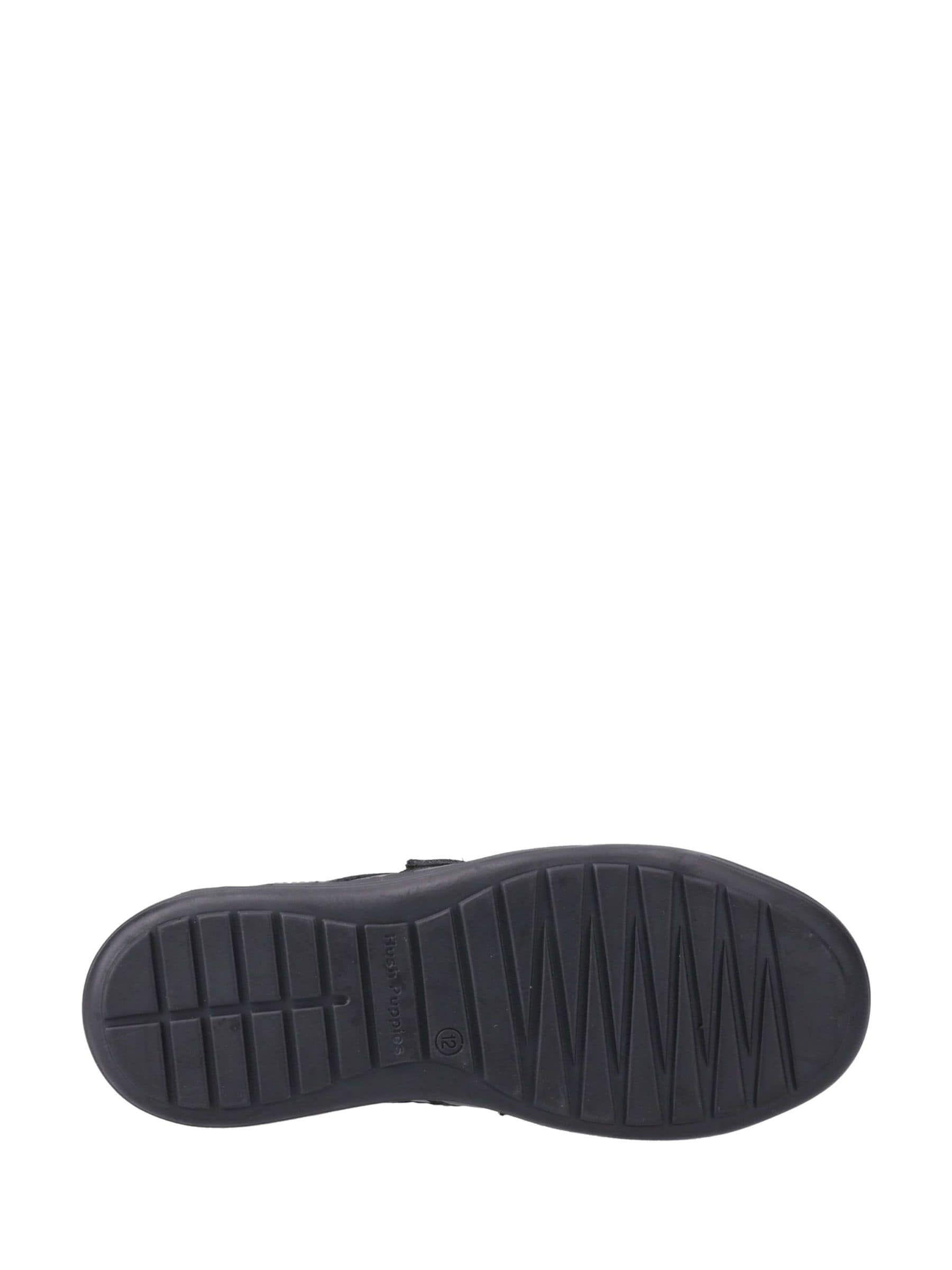 Dsiney Kidz - Hush Puppies Black Sully Touch Fastening Junior School Shoes image 4