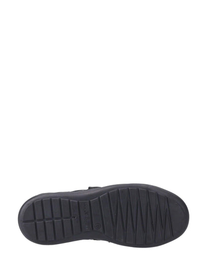 Dsiney Kidz - Hush Puppies Black Sully Touch Fastening Junior School Shoes image 4