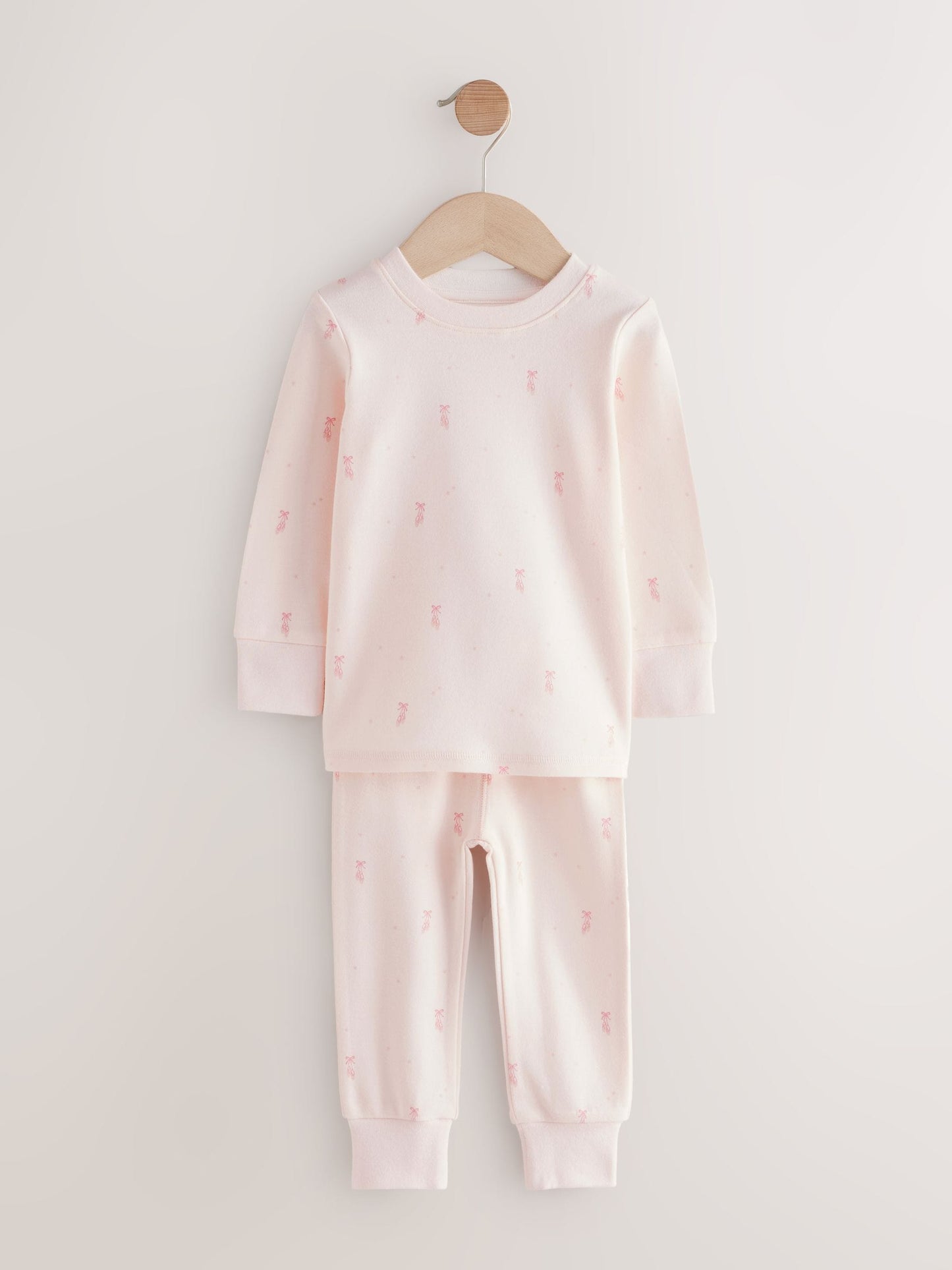 Pink/Cream Ballerina Snuggle Pyjamas 3 Pack (9mths-12yrs)
