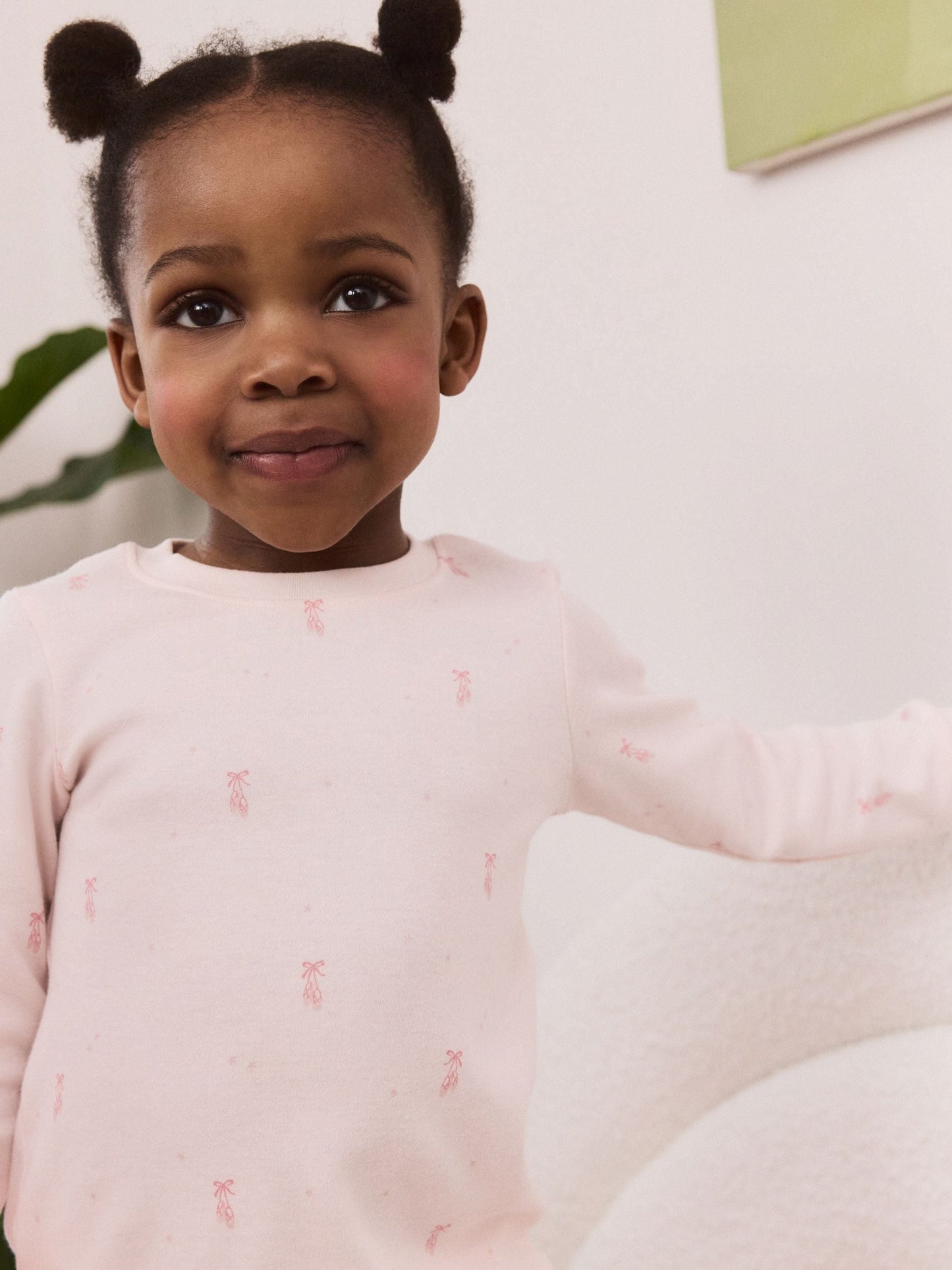 Pink/Cream Ballerina Snuggle Pyjamas 3 Pack (9mths-12yrs)