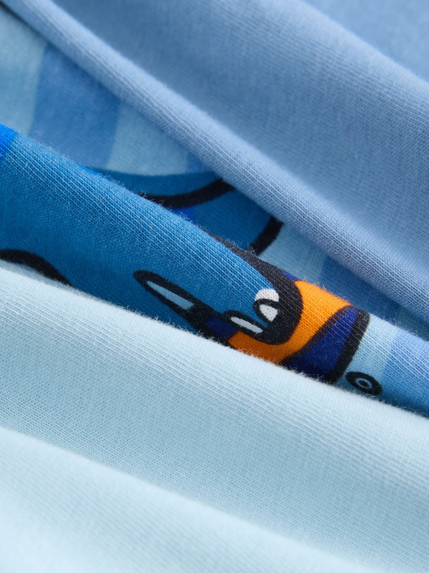 Orange/Navy Dinosaur Oversized Pyjamas 3 Pack (9mths-8yrs) image 3