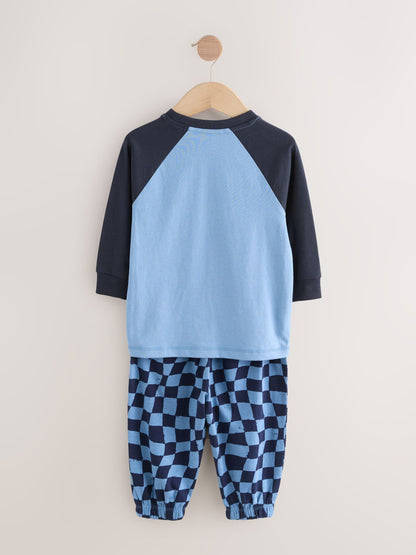 Orange/Navy Dinosaur Oversized Pyjamas 3 Pack (9mths-11yrs) - image 9