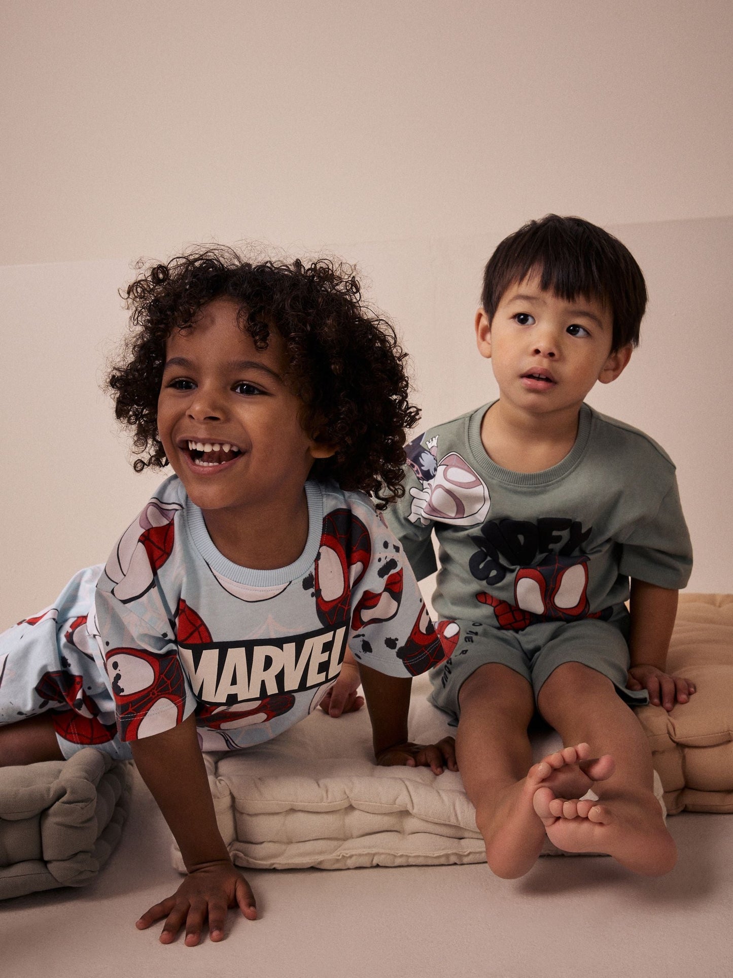 Red/Blue Spidey Short Pyjamas 3 Pack (12mths-10yrs)