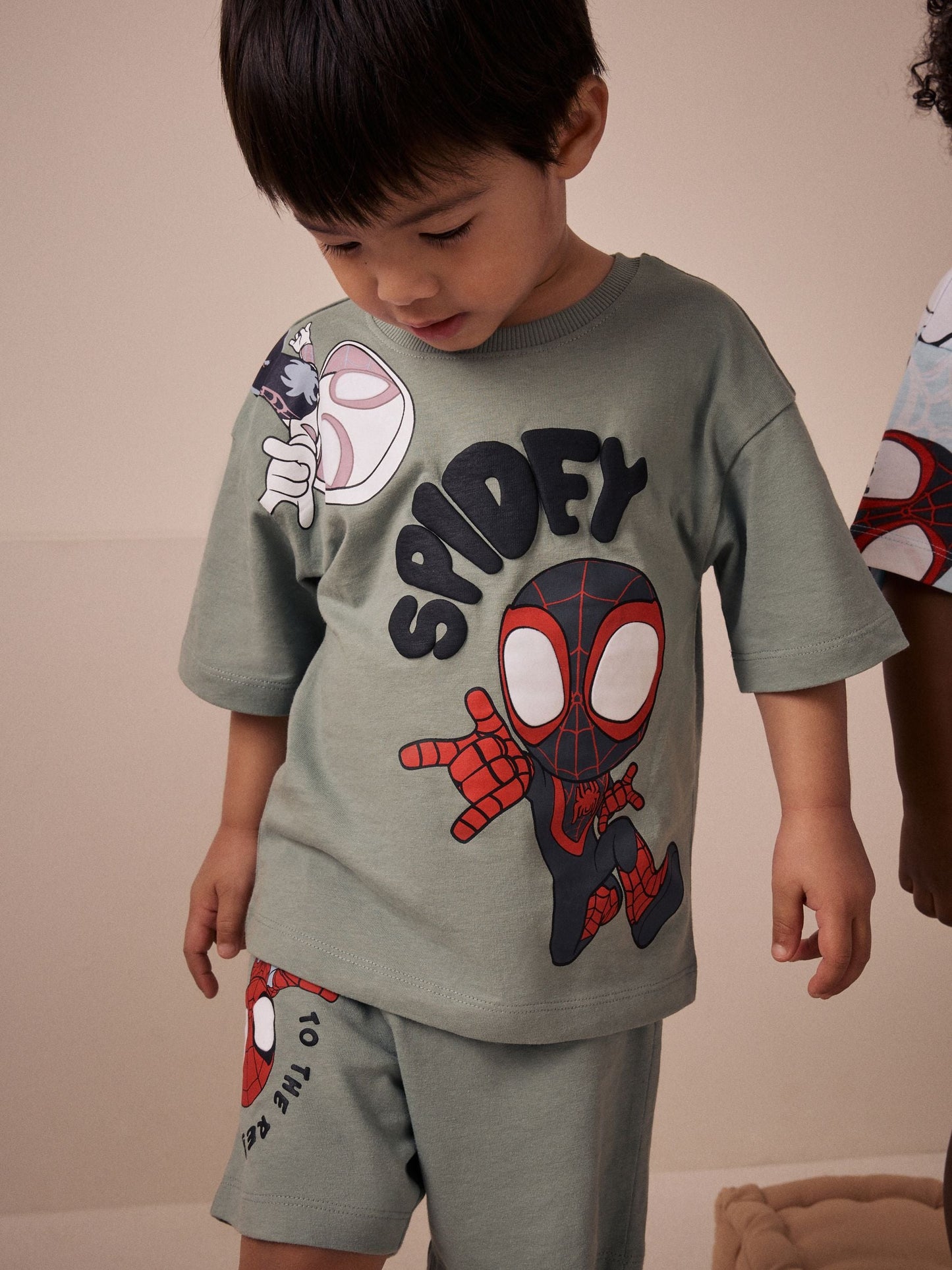 Red/Blue Spidey Short Pyjamas 3 Pack (12mths-10yrs)