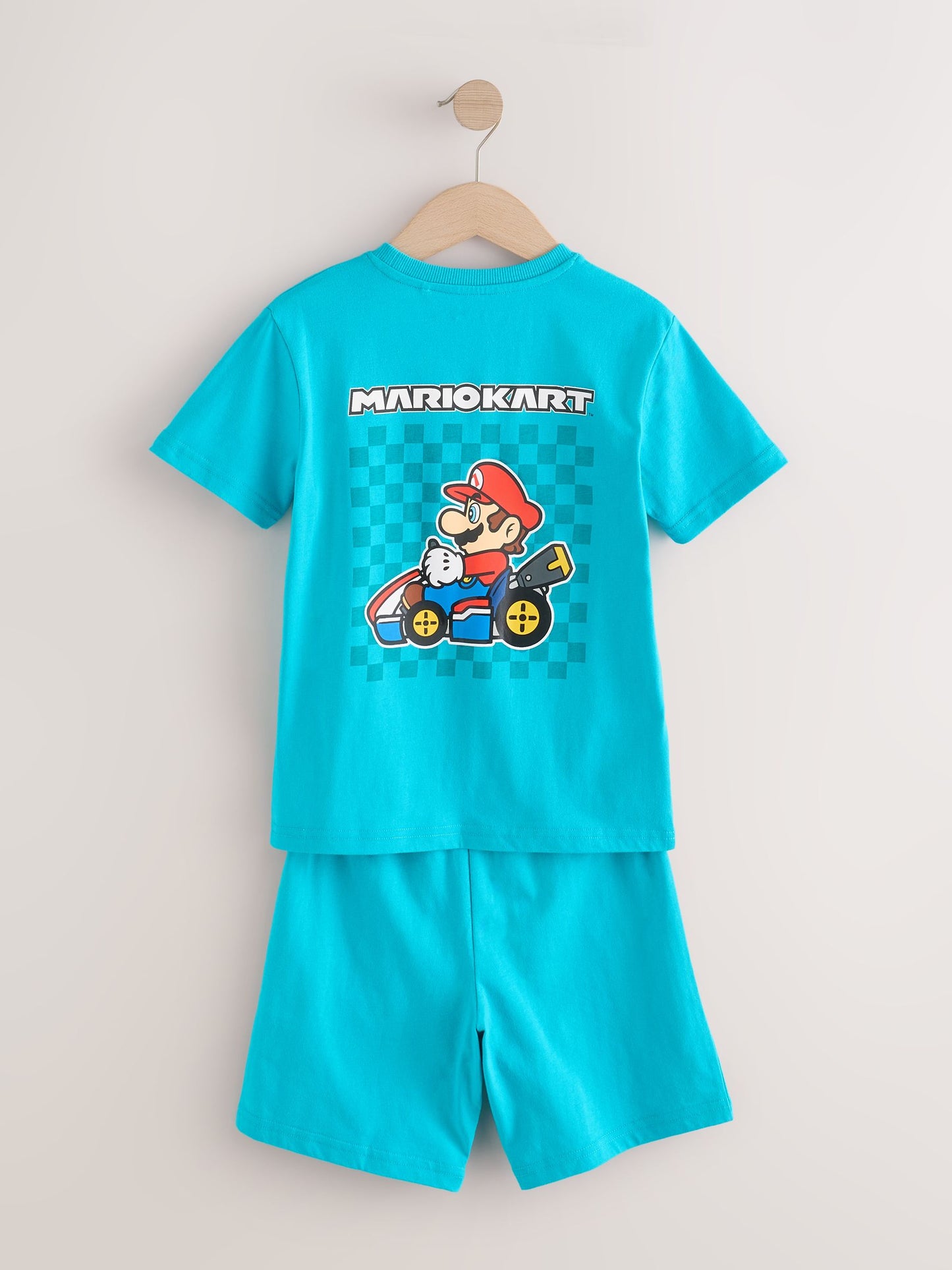 Blue/Red Mario Kart Short 100% Cotton Pyjamas 2 Pack (3-16yrs) image 9