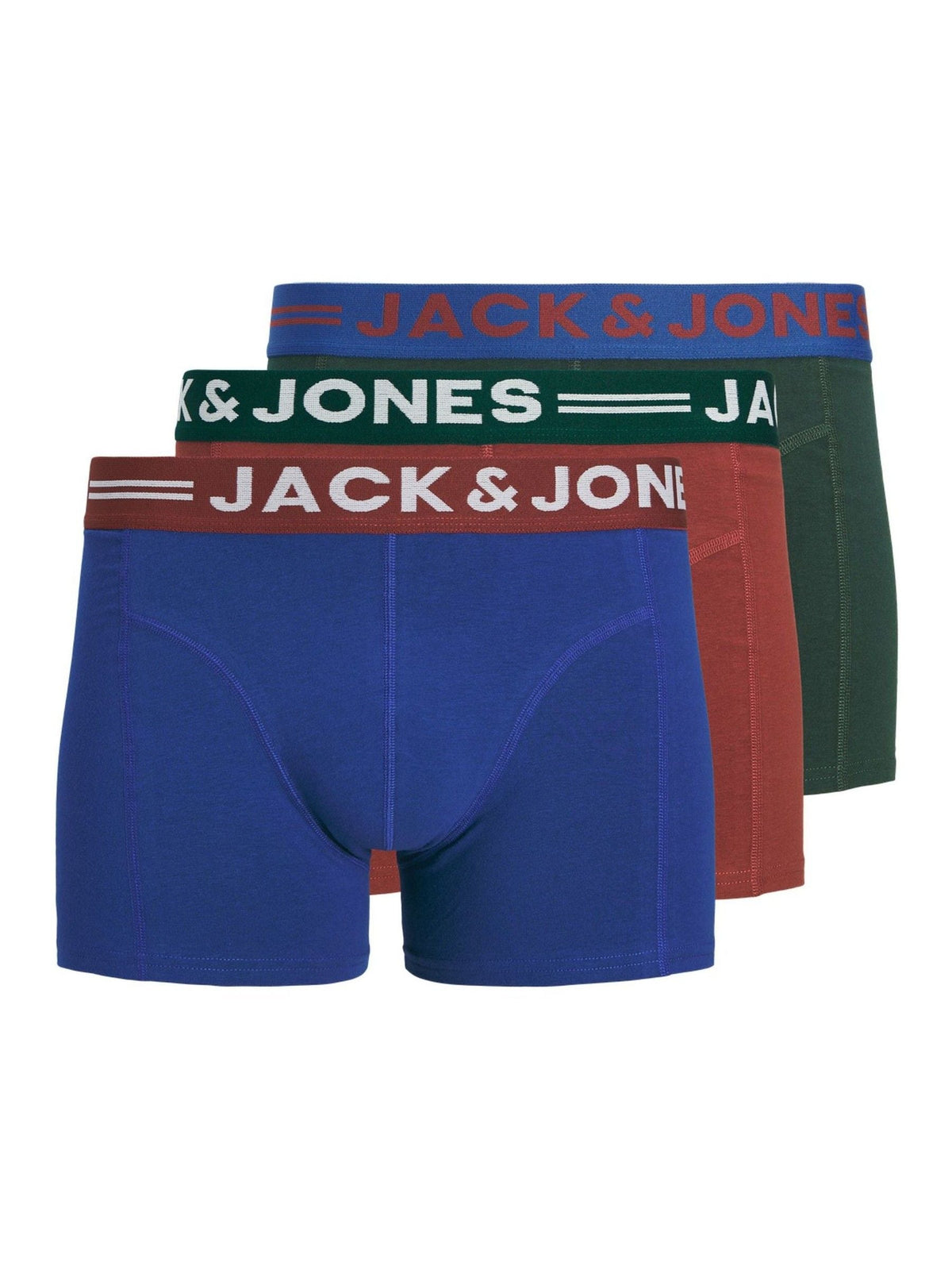 Dsiney Kidz - JACK & JONES Blue/Red/Green Boxers 3 Pack image 1