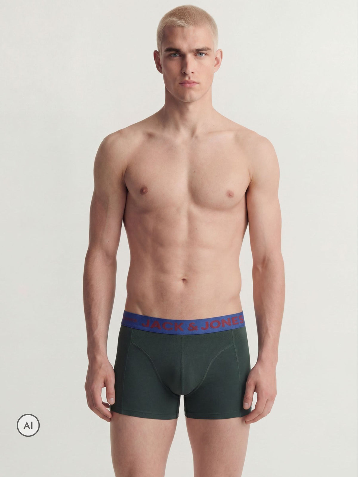 Dsiney Kidz - JACK & JONES Blue/Red/Green Boxers 3 Pack image 2