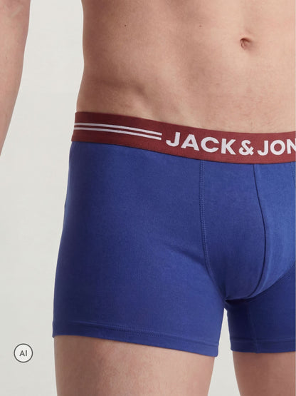 Dsiney Kidz - JACK & JONES Blue/Red/Green Boxers 3 Pack image 5