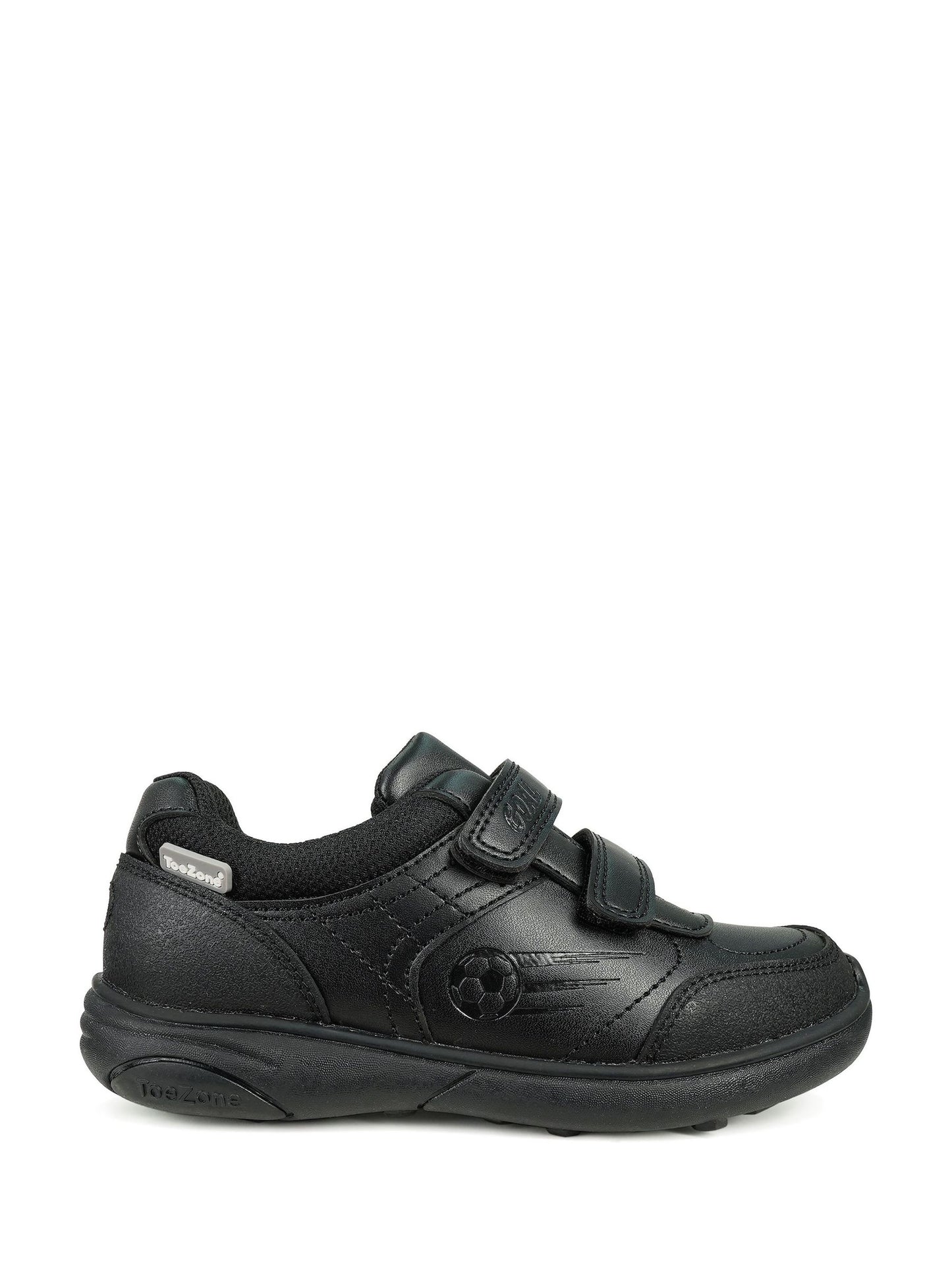 Toezone Black Ace Football School Shoes: Comfort, Memory Foam image 1