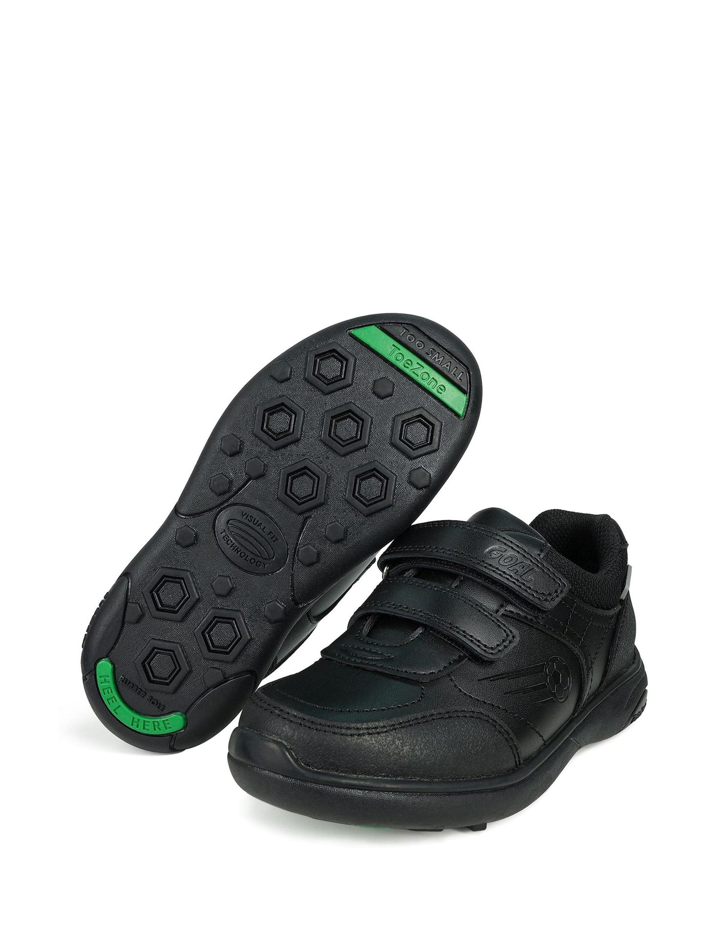 Toezone Black Ace Football School Shoes: Comfort, Memory Foam image 3