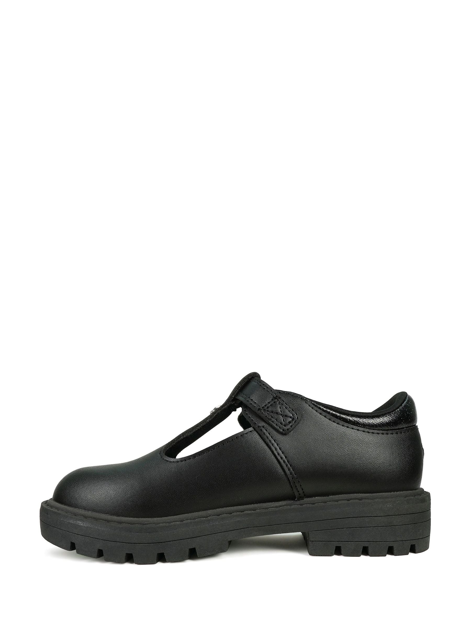 Toezone Black Cleo T-Bar School Shoes image 2